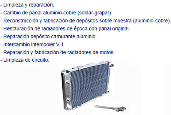 reparacion radiadores coches almassora